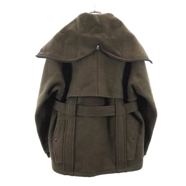 N.HOOLYWOOD Japan Wool Hooded Jacket Green Size 36