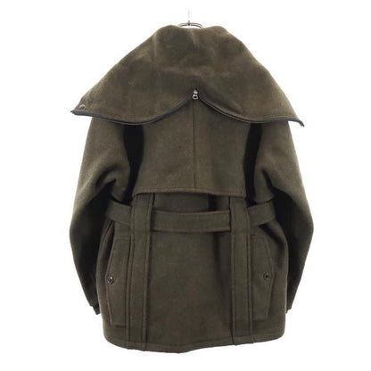 N.HOOLYWOOD Japan Wool Hooded Jacket Green Size 36