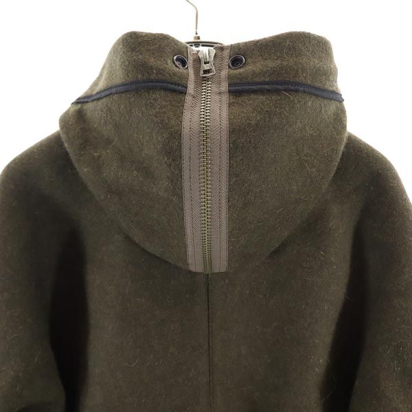 N.HOOLYWOOD Japan Wool Hooded Jacket Green Size 36