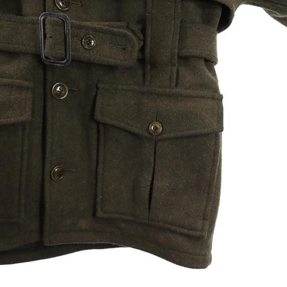 N.HOOLYWOOD Japan Wool Hooded Jacket Green Size 36