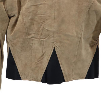 KENZO Pig Leather Padded Jacket Beige Size F
