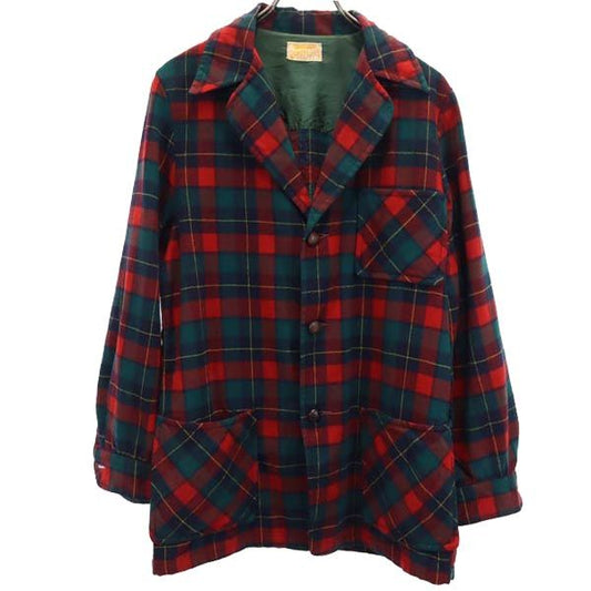 PENDLETON 50s Vintage Plaid Blazer Multi Size M