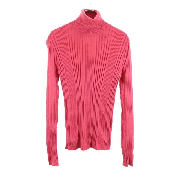 GUCCI High Neck Long Sleeve Sweater Pink Size S