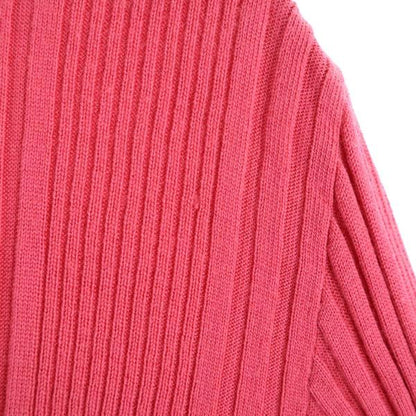 GUCCI High Neck Long Sleeve Sweater Pink Size S