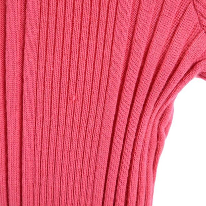 GUCCI High Neck Long Sleeve Sweater Pink Size S