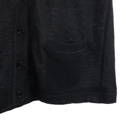 MIUMIU Italian Long Sleeve Cashmere Blend Cardigan Black Size 40