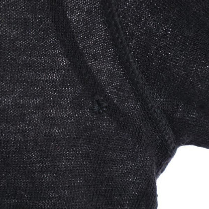 MIUMIU Italian Long Sleeve Cashmere Blend Cardigan Black Size 40