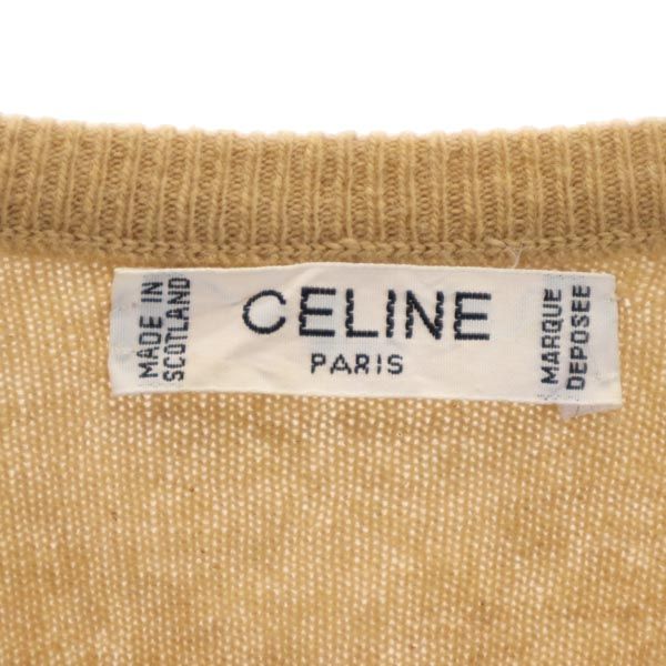 CELINE Made in Scotland 100% Cardigan Beige