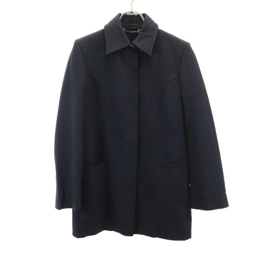 GUCCI Italian Old Wool Blend Coat Black Size 40