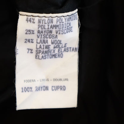 GUCCI Italian Old Wool Blend Coat Black Size 40
