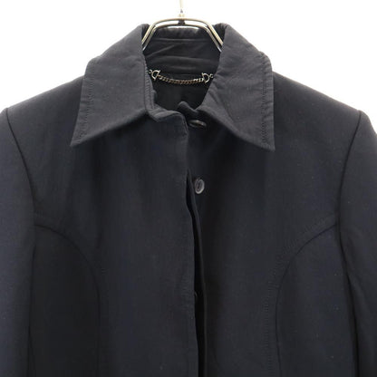 GUCCI Italian Old Wool Blend Coat Black Size 40