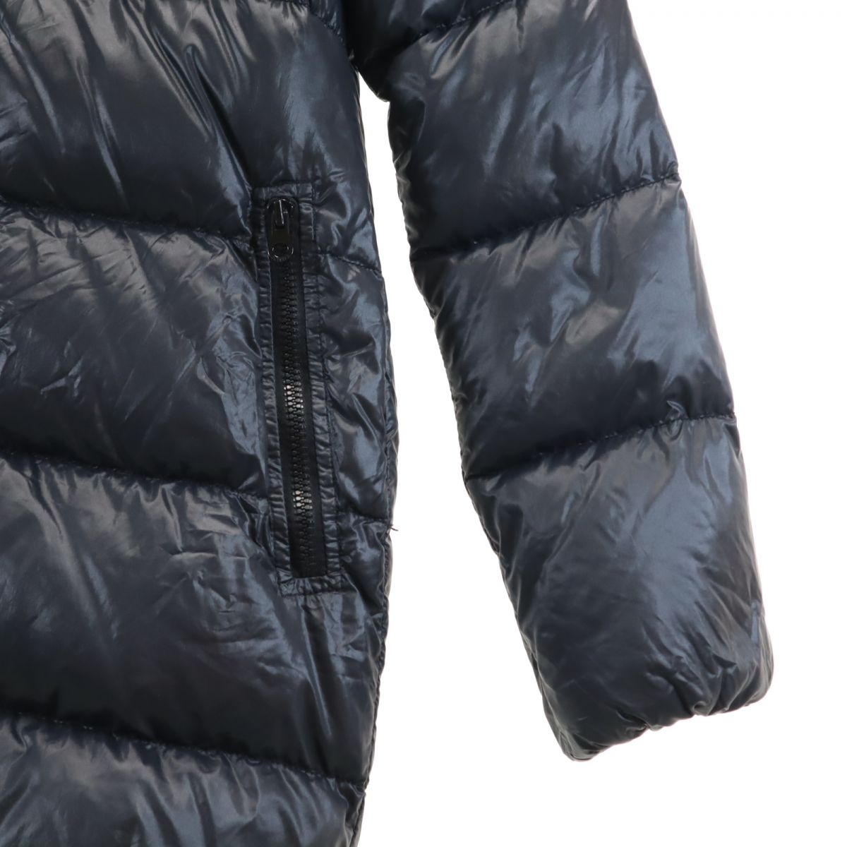 DUVETICA Long Sleeve Down Jacket Navy Size 38