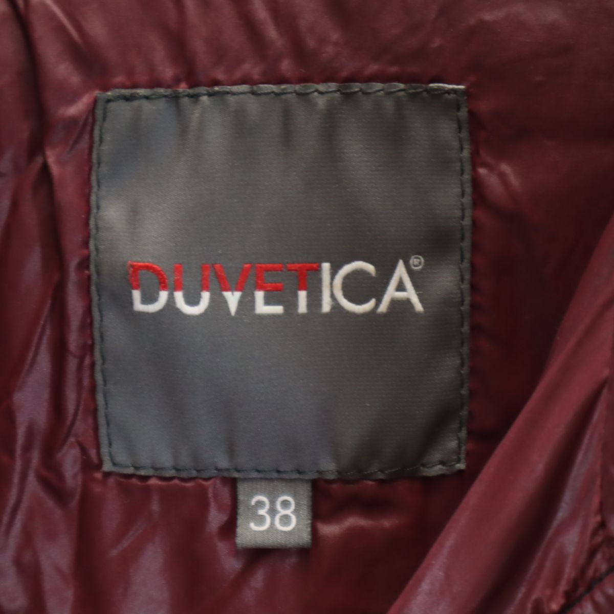 DUVETICA Long Sleeve Down Jacket Navy Size 38
