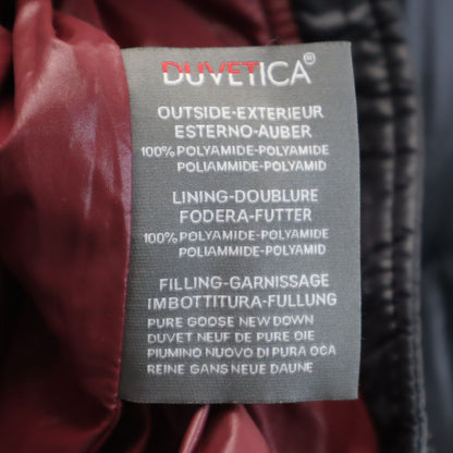 DUVETICA Long Sleeve Down Jacket Navy Size 38
