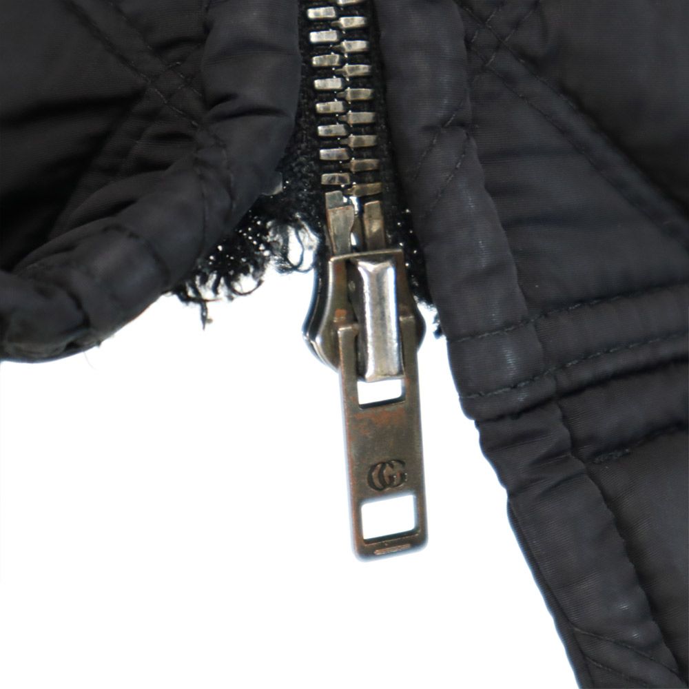 GUCCI Italian Quilted Jacket Black Size 44