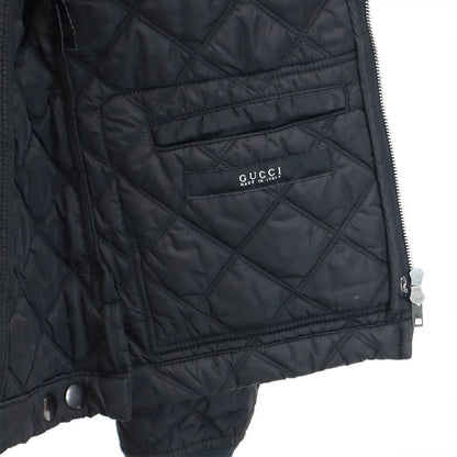 GUCCI Italian Quilted Jacket Black Size 44