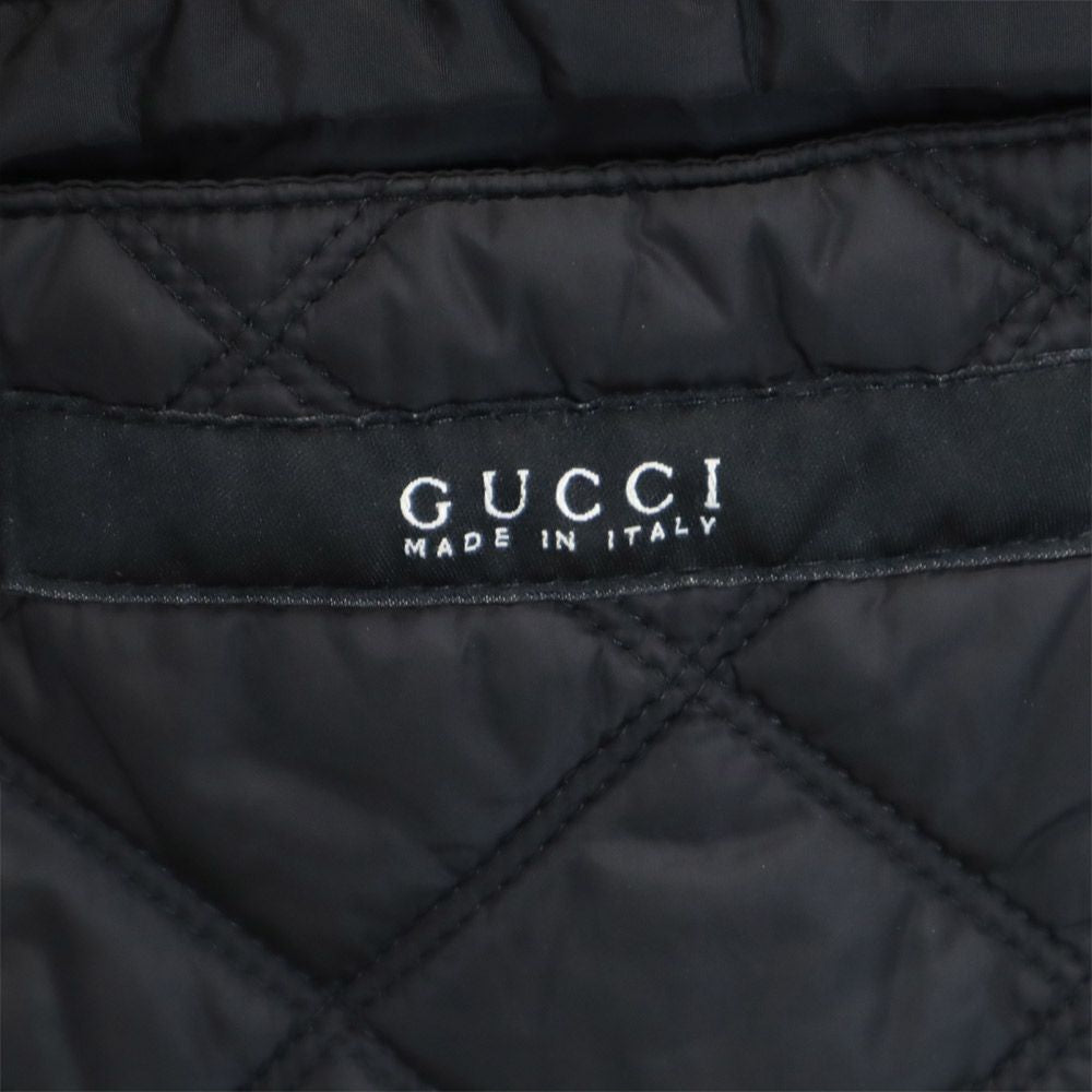 GUCCI Italian Quilted Jacket Black Size 44
