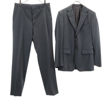 JIL SANDER Tailored Gray Striped Suit Button Fly Size 48