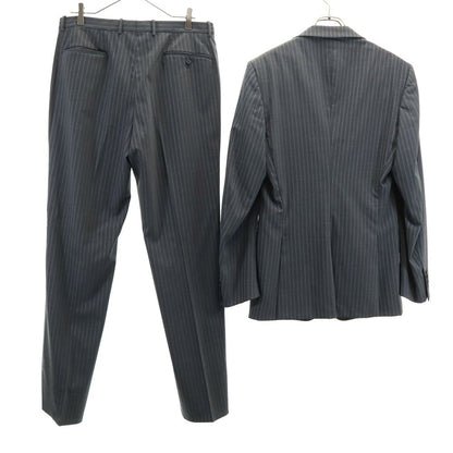 JIL SANDER Tailored Gray Striped Suit Button Fly Size 48