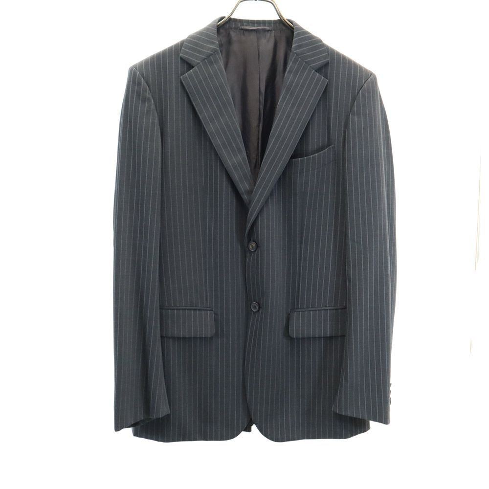 JIL SANDER Tailored Gray Striped Suit Button Fly Size 48