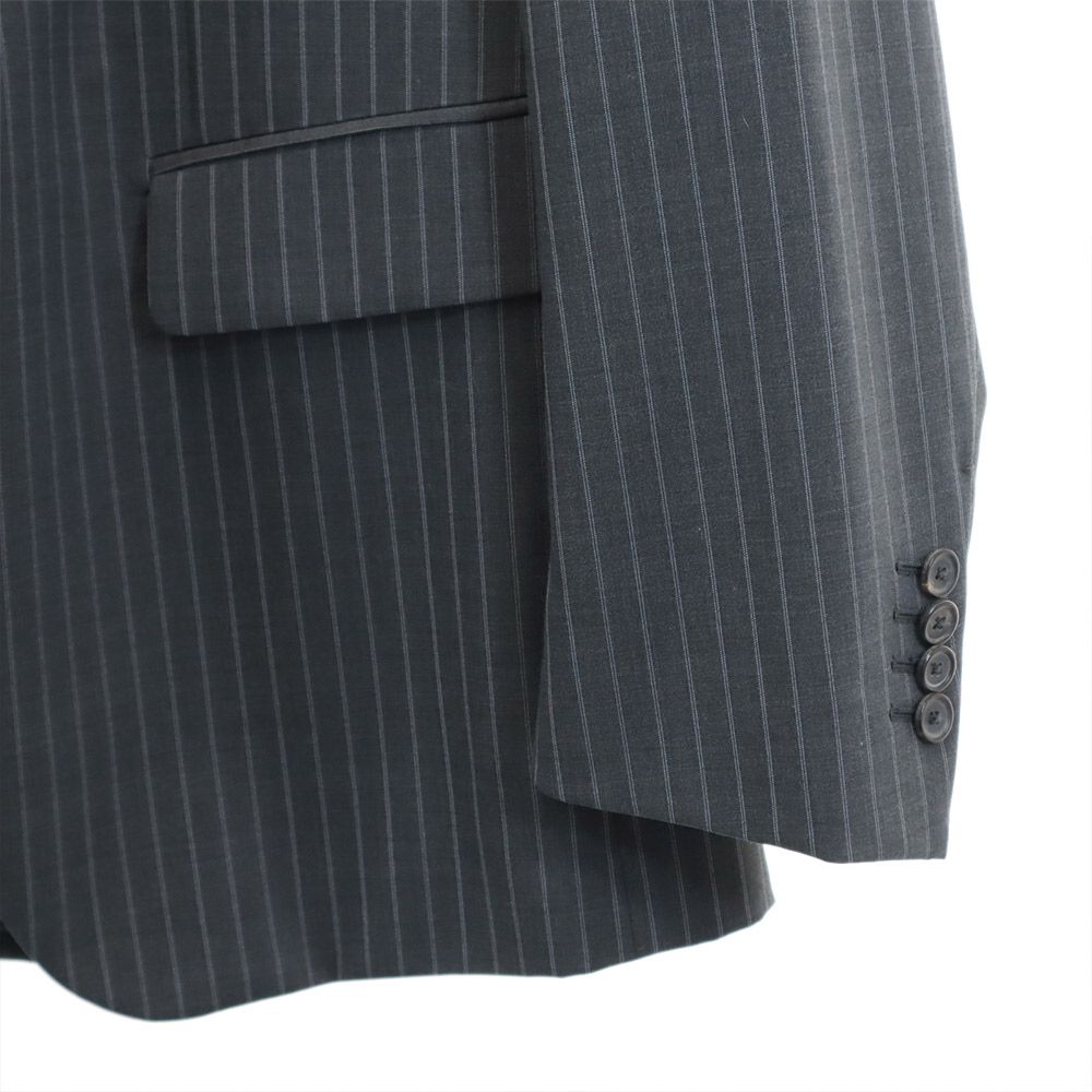 JIL SANDER Tailored Gray Striped Suit Button Fly Size 48