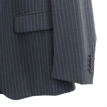 JIL SANDER Tailored Gray Striped Suit Button Fly Size 48