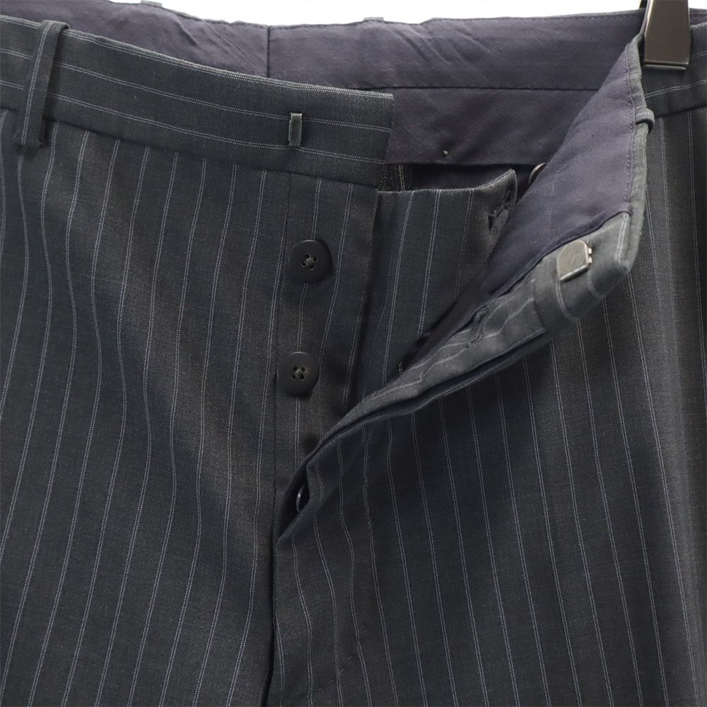 JIL SANDER Tailored Gray Striped Suit Button Fly Size 48