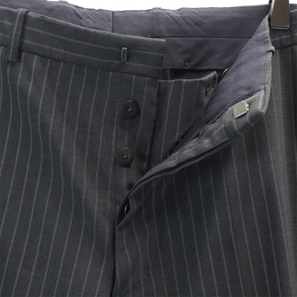 JIL SANDER Tailored Gray Striped Suit Button Fly Size 48