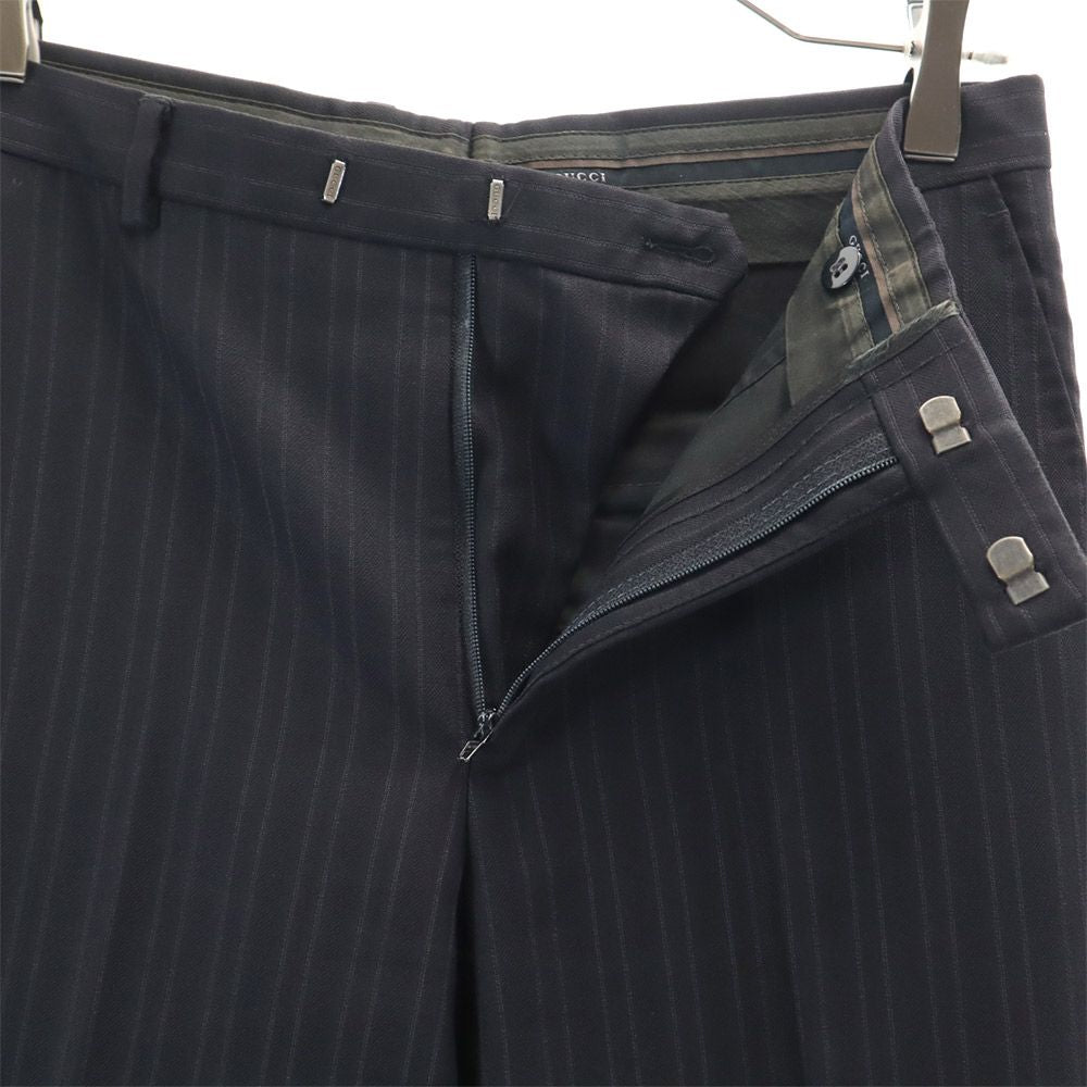 GUCCI Italian Wool Suit Black Size 44R