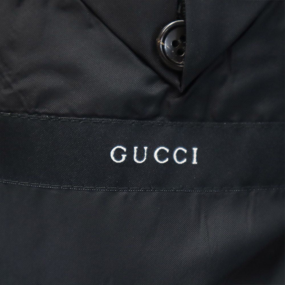 GUCCI Italian Wool Suit Black Size 44R