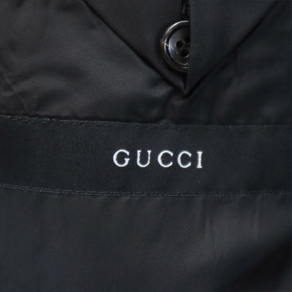 GUCCI Italian Wool Suit Black Size 44R
