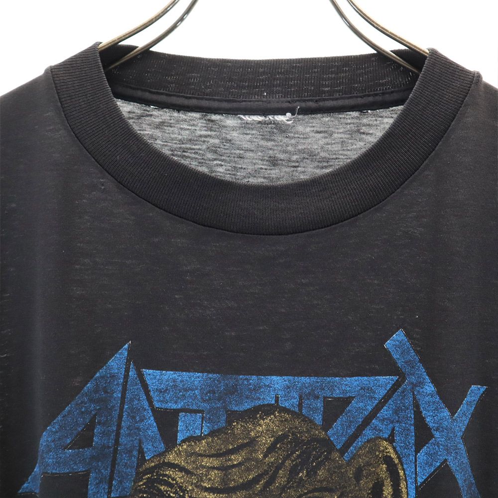 OLD 80s 90s Anthrax Band T-Shirt Black