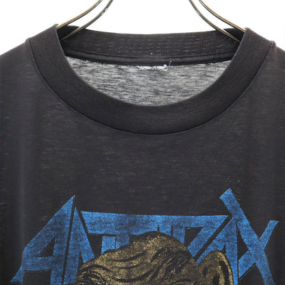 OLD 80s 90s Anthrax Band T-Shirt Black