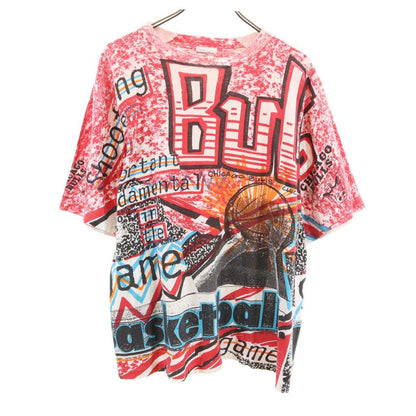 MAGIC JOHNSON TS 90s NBA Bulls Double T-Shirt Red