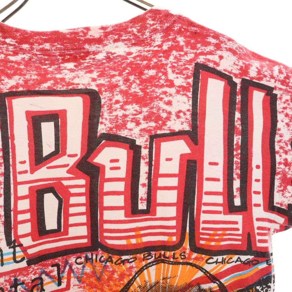 MAGIC JOHNSON TS 90s NBA Bulls Double T-Shirt Red