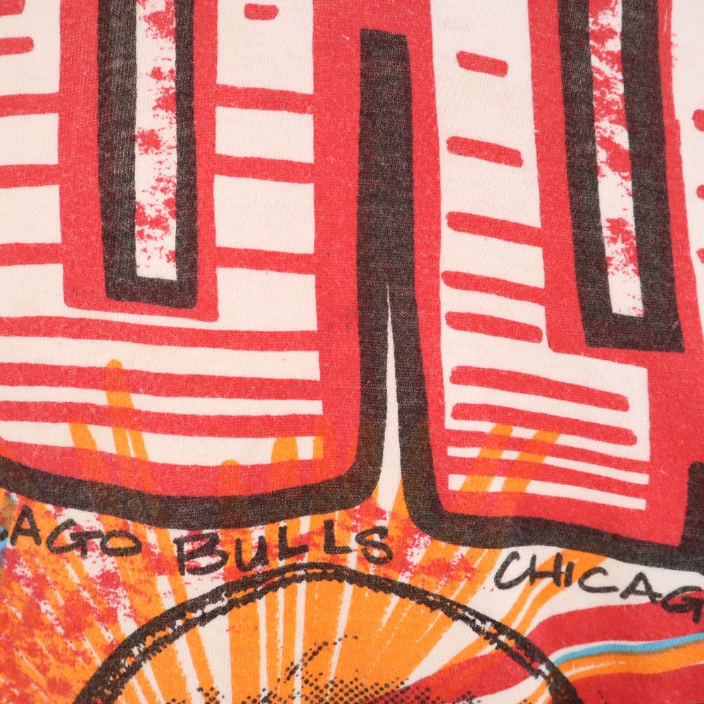 MAGIC JOHNSON TS 90s NBA Bulls Double T-Shirt Red