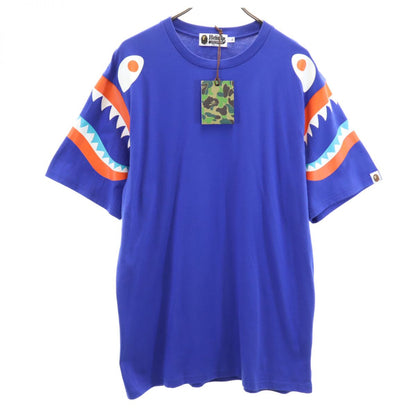Bape A BATHING APE Blue Short Sleeve T-Shirt Size XL