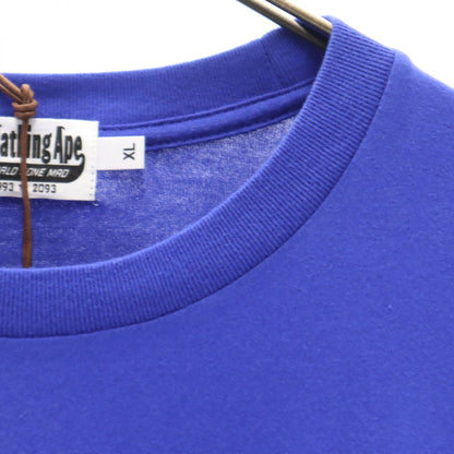 Bape A BATHING APE Blue Short Sleeve T-Shirt Size XL
