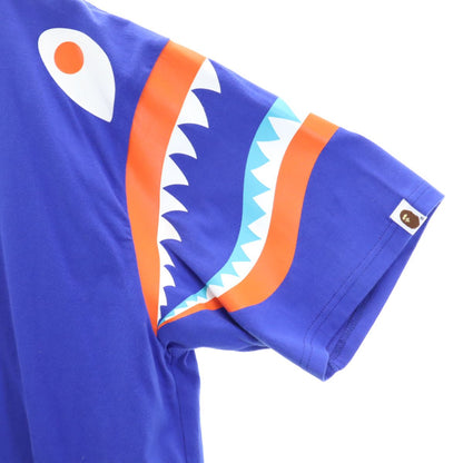 Bape A BATHING APE Blue Short Sleeve T-Shirt Size XL