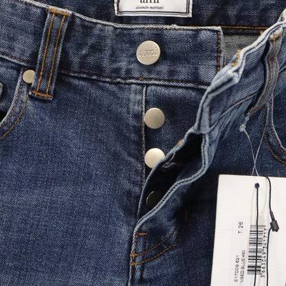 AMI Alexandre Mattiussi Straight Button Jeans Blue Size W26