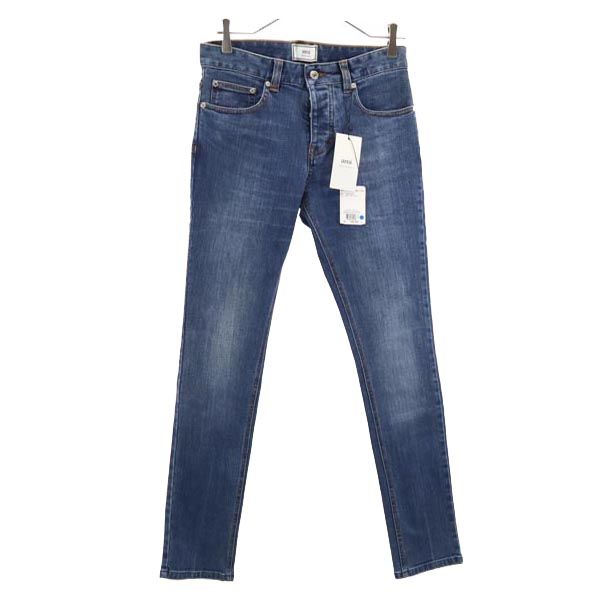 AMI Alexandre Mattiussi Slim Button Fly Jeans Blue Size W27