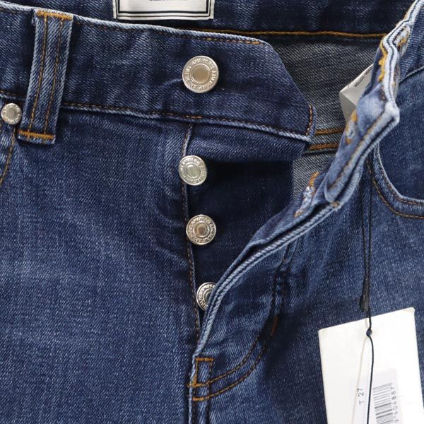 AMI Alexandre Mattiussi Slim Button Fly Jeans Blue Size W27