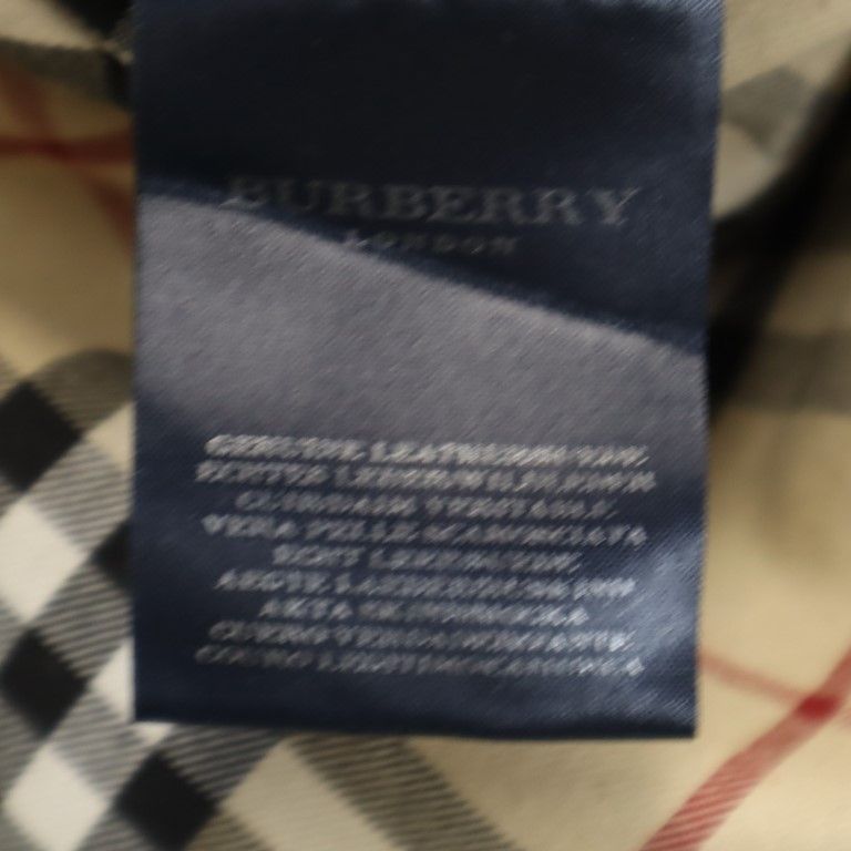 BURBERRY Black Leather Coat