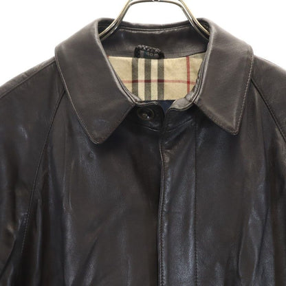 BURBERRY Black Leather Coat