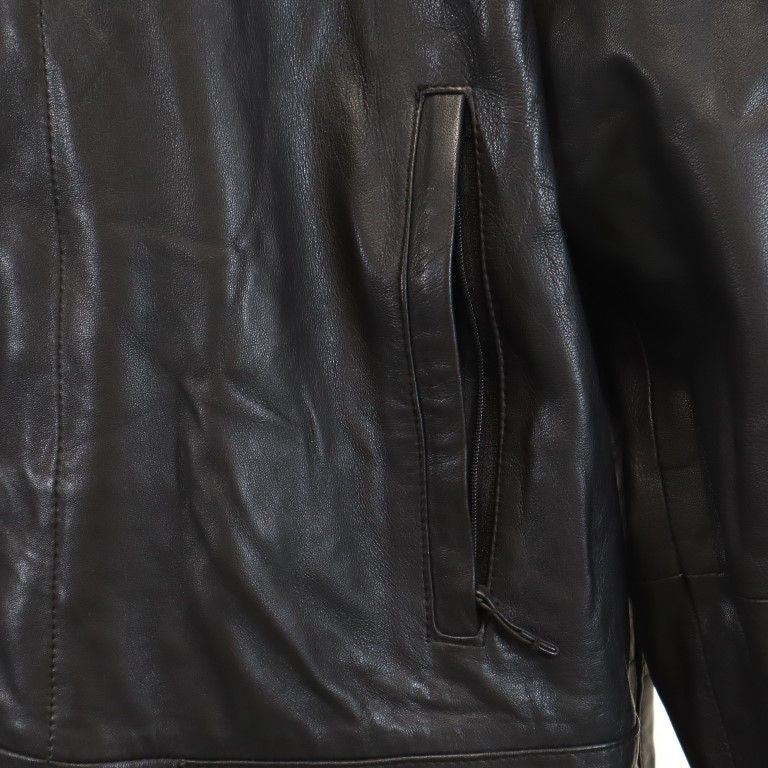 BURBERRY Black Leather Coat