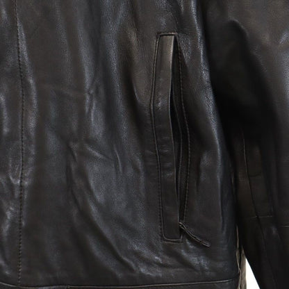 BURBERRY Black Leather Coat