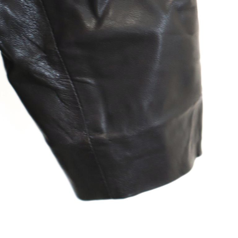 BURBERRY Black Leather Coat