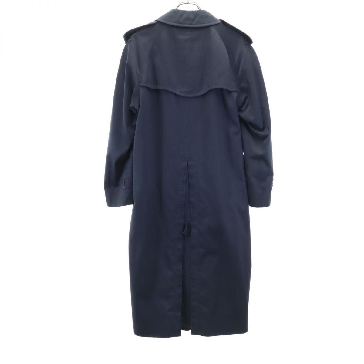 Burberrys 80s 90s British Made Vintage Coat Navy