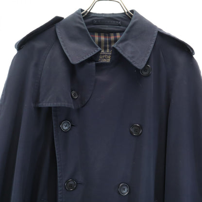 Burberrys 80s 90s British Made Vintage Coat Navy