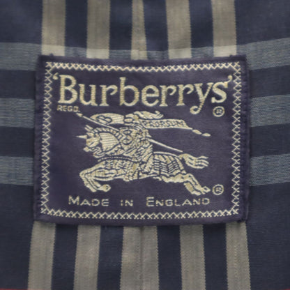 Burberrys 80s 90s British Made Vintage Coat Navy